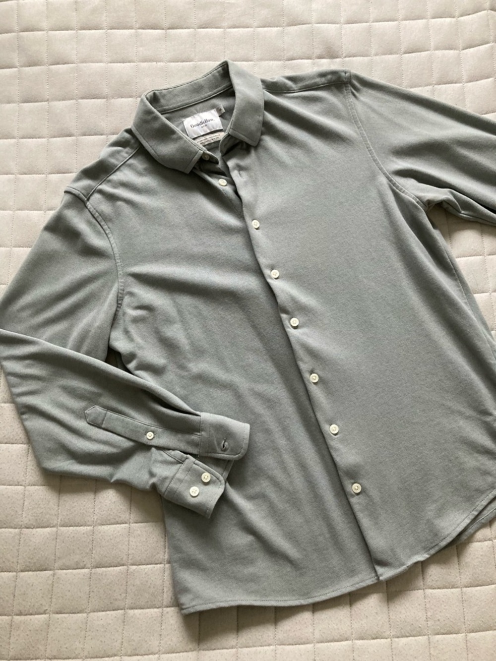 Goodfellow & Co Men’s Gray Long-Sleeve Button-Down Shirt